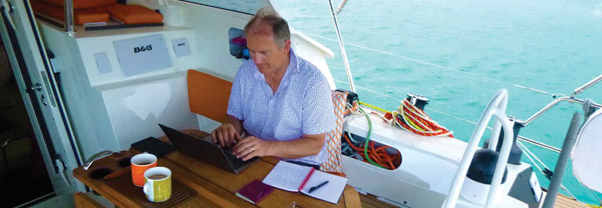 Internet op boot